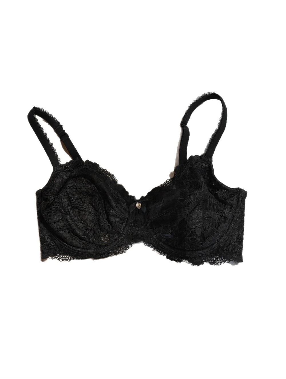 Victoria's Secret Black Unlined Demi Bra 34DD